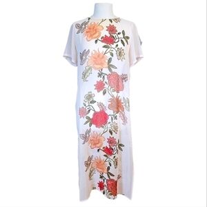 Vince Camuto Sheer Floral Maxi Coverup Size Small